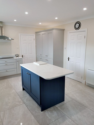 Marine Blue Kitchen Island Image